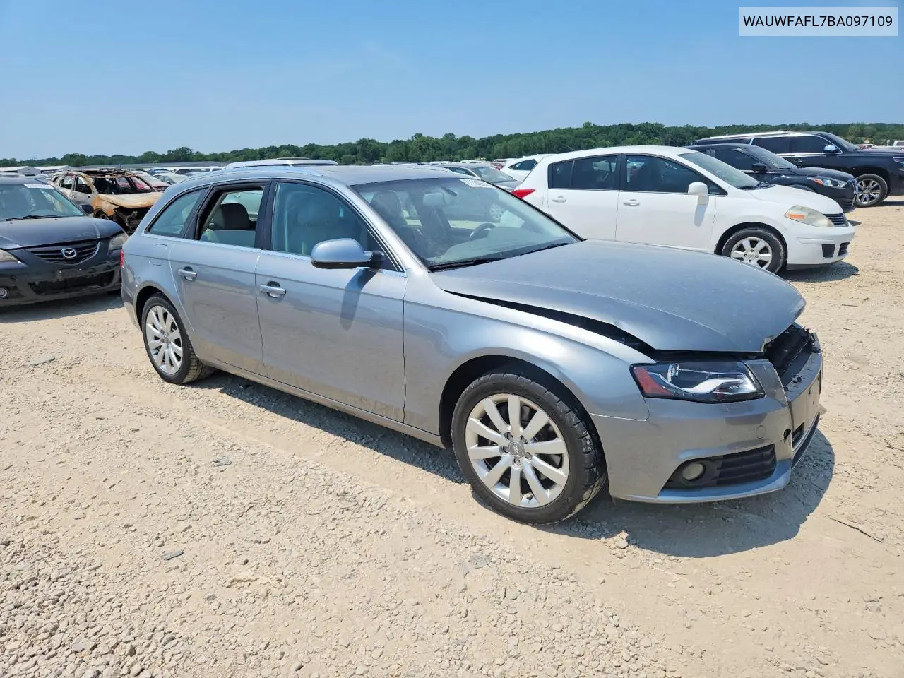 2011 Audi A4 Premium Plus VIN: WAUWFAFL7BA097109 Lot: 61398966