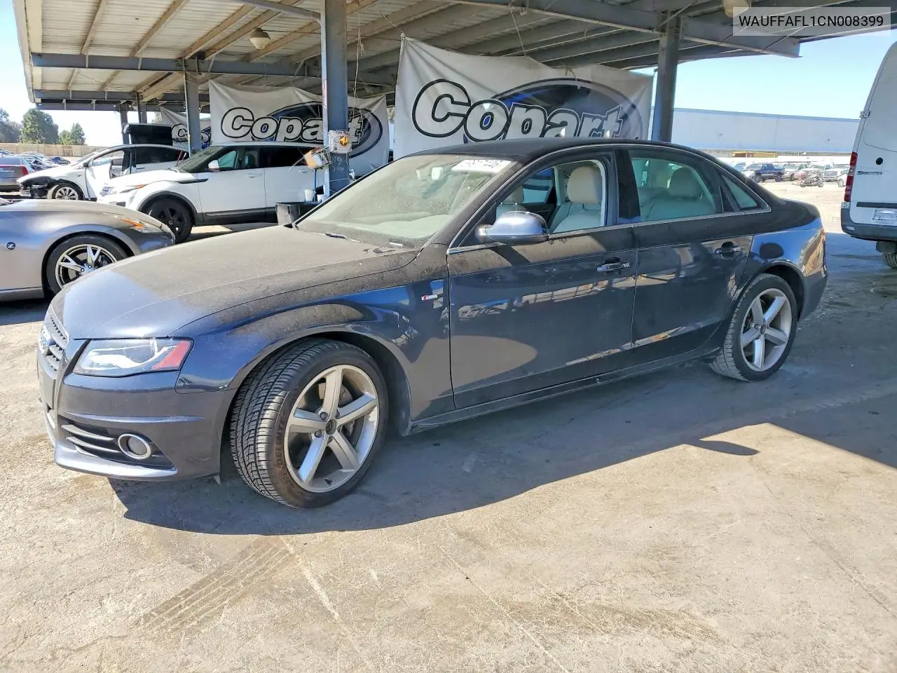 2012 Audi A4 Premium Plus VIN: WAUFFAFL1CN008399 Lot: 59917446