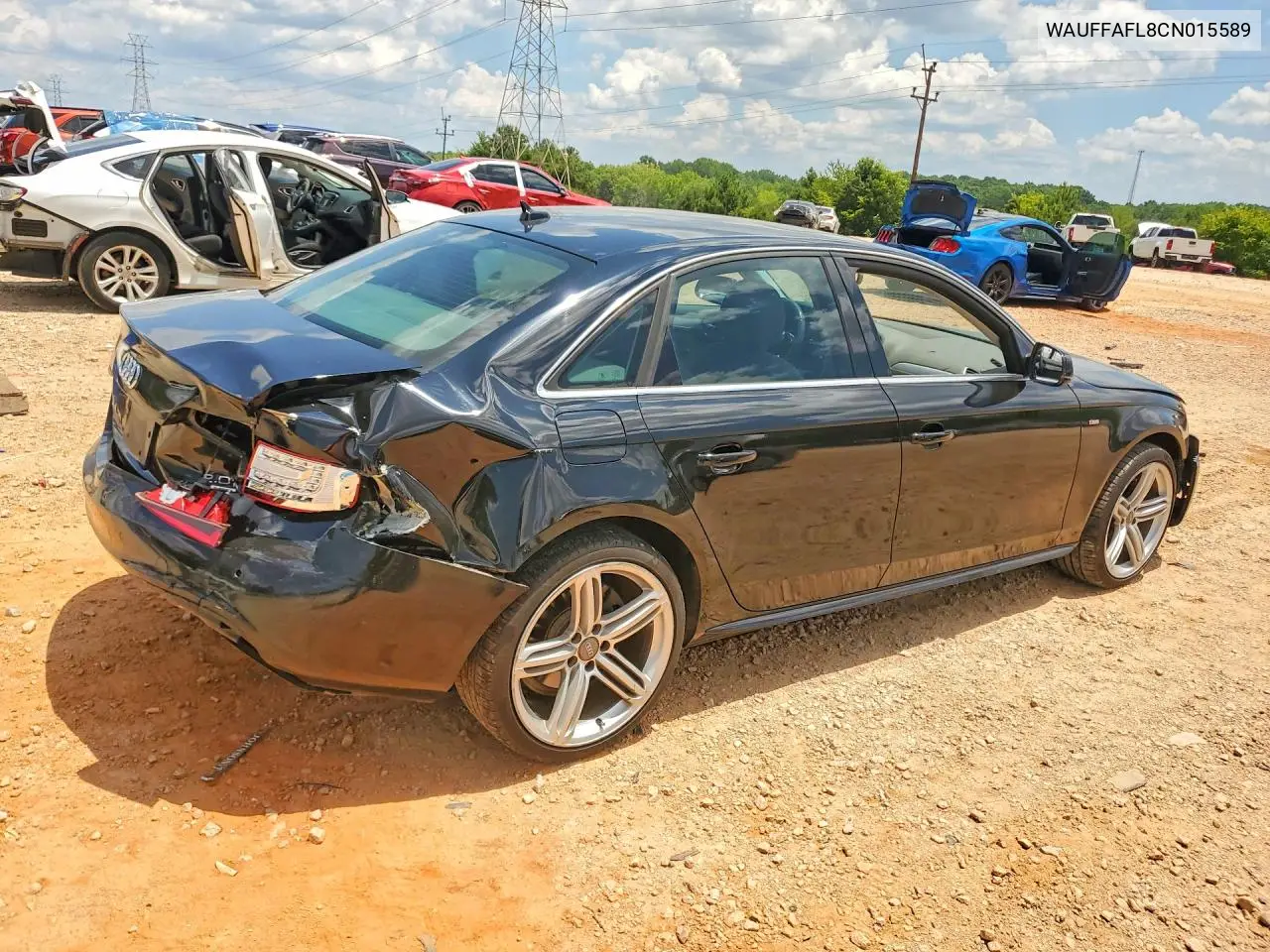 2012 Audi A4 Premium Plus VIN: WAUFFAFL8CN015589 Lot: 60499236