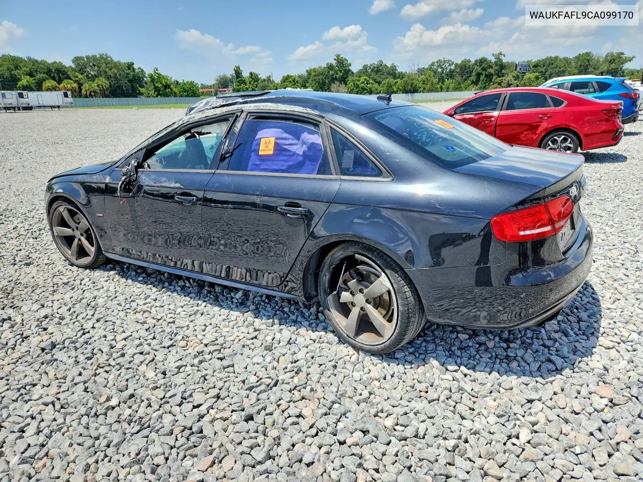 2012 Audi A4 Prestige VIN: WAUKFAFL9CA099170 Lot: 62043206