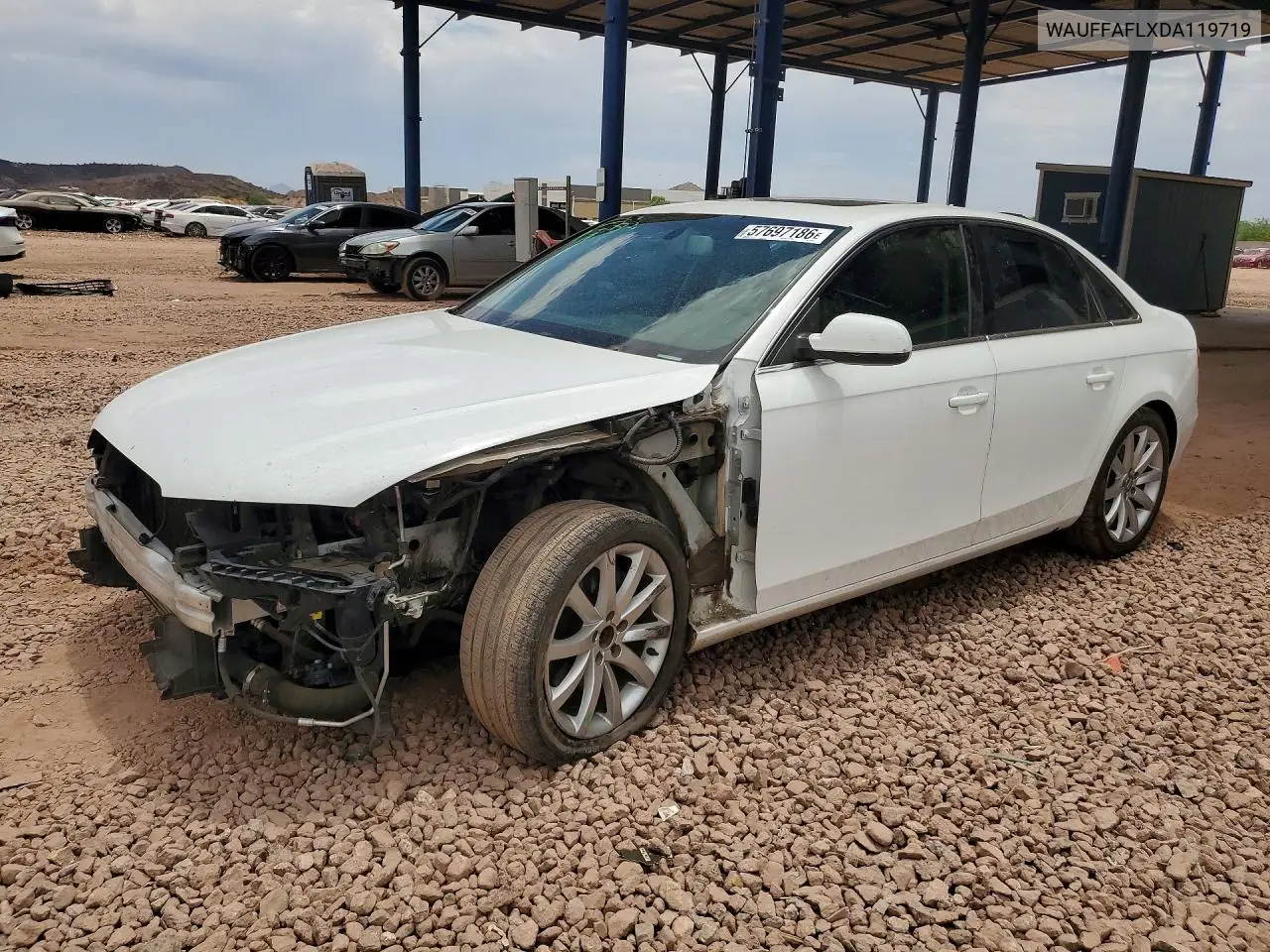 2013 Audi A4 Premium Plus VIN: WAUFFAFLXDA119719 Lot: 57697186