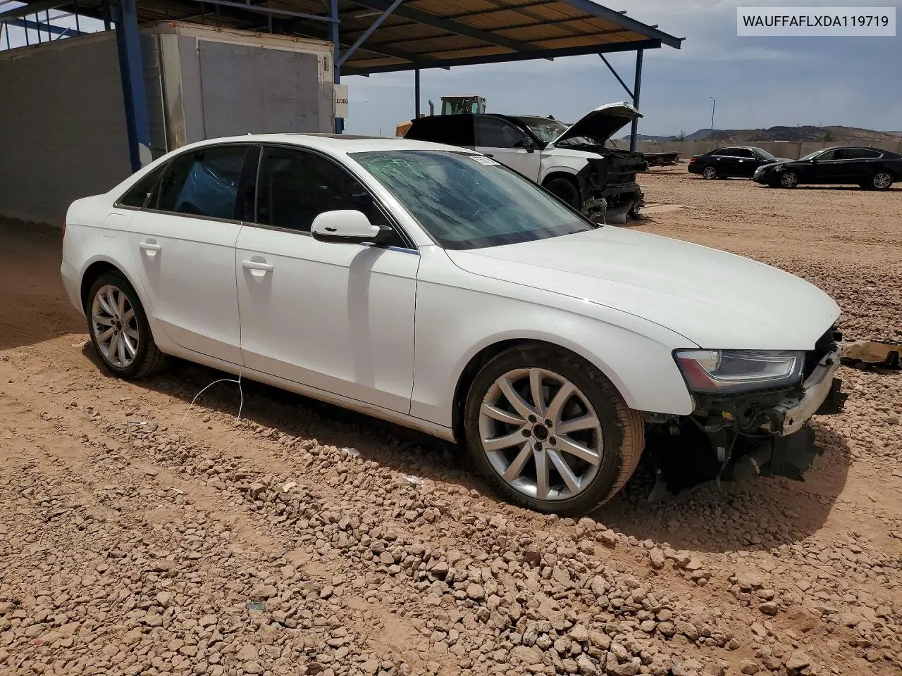 2013 Audi A4 Premium Plus VIN: WAUFFAFLXDA119719 Lot: 57697186