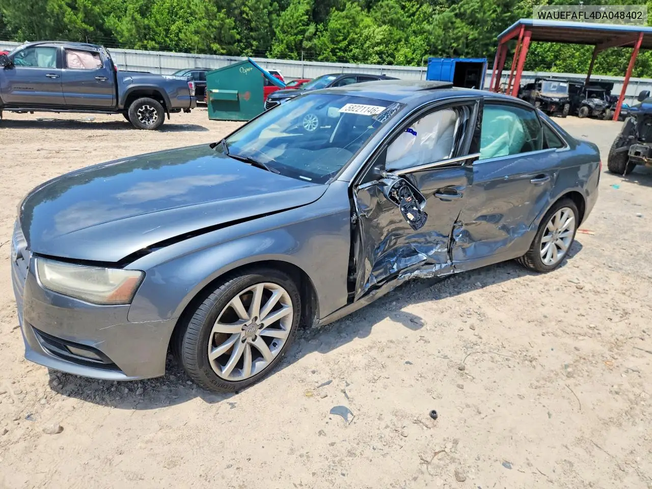 2013 Audi A4 Premium Plus VIN: WAUEFAFL4DA048402 Lot: 58221146