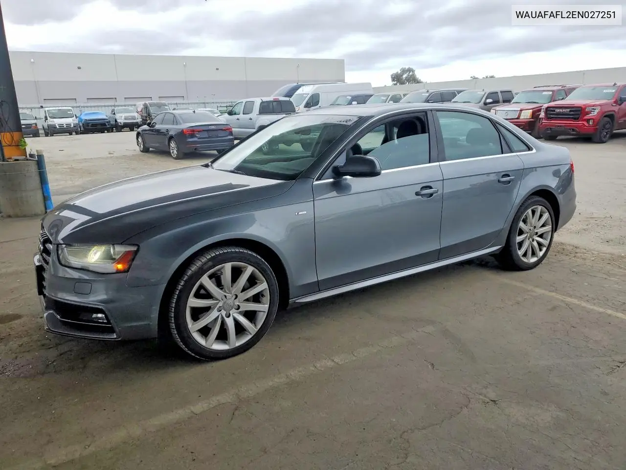 2014 Audi A4 Premium VIN: WAUAFAFL2EN027251 Lot: 57089266