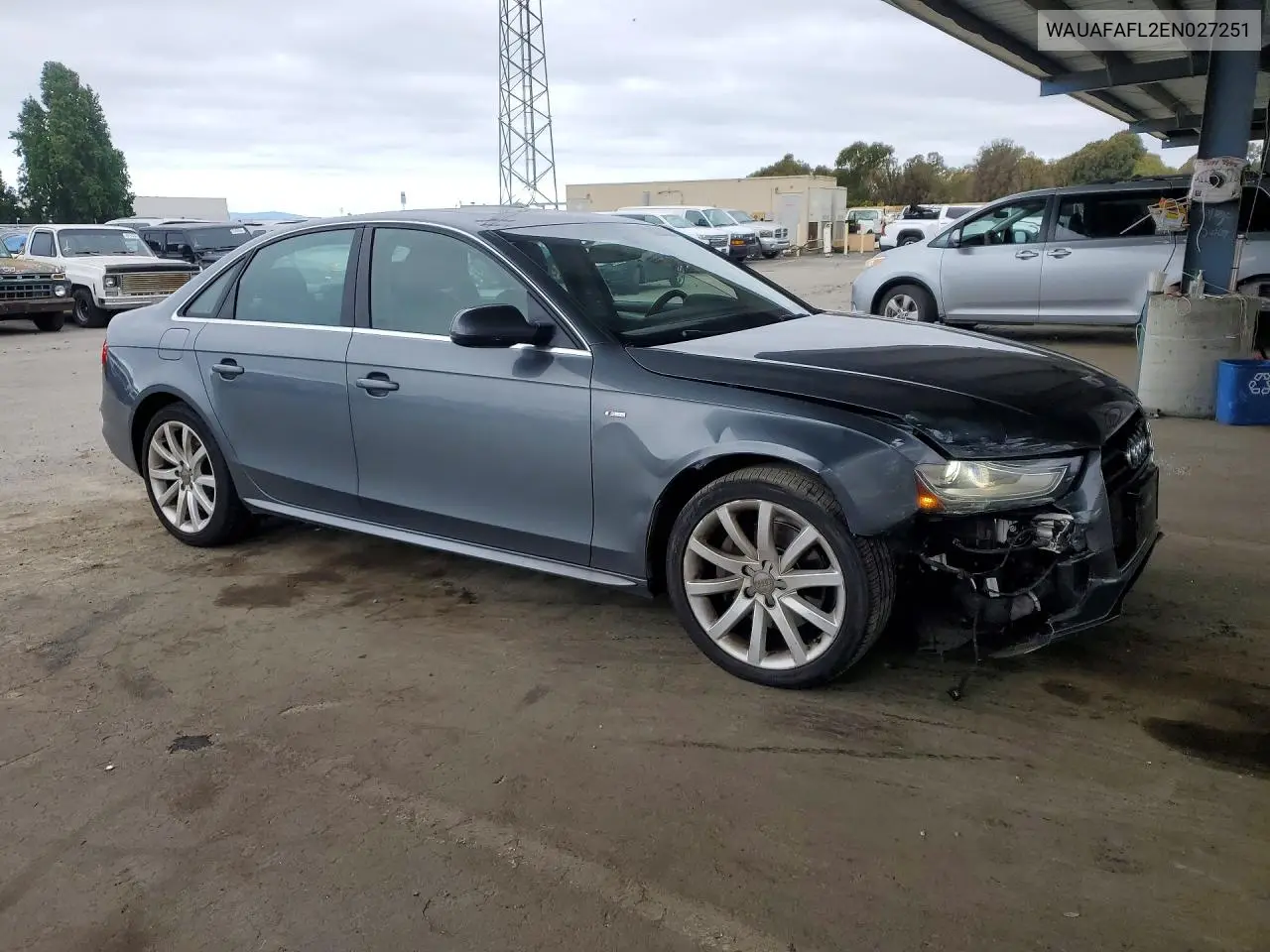2014 Audi A4 Premium VIN: WAUAFAFL2EN027251 Lot: 57089266
