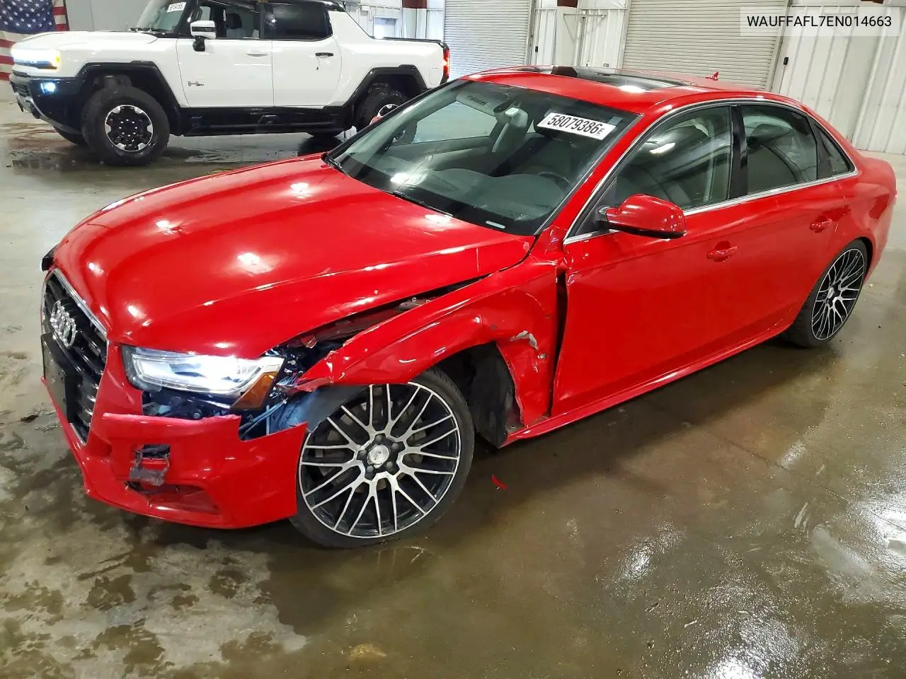 2014 Audi A4 Premium Plus VIN: WAUFFAFL7EN014663 Lot: 58079386