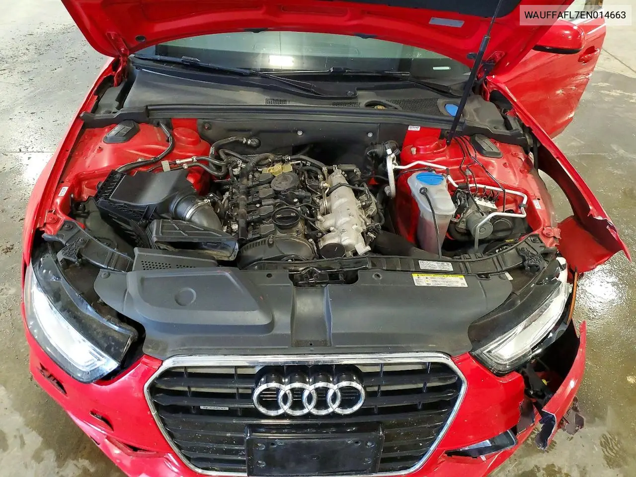2014 Audi A4 Premium Plus VIN: WAUFFAFL7EN014663 Lot: 58079386