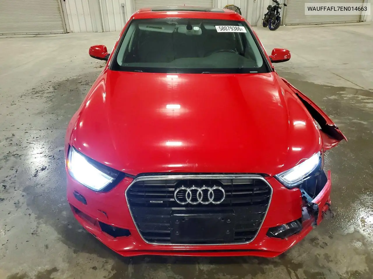 2014 Audi A4 Premium Plus VIN: WAUFFAFL7EN014663 Lot: 58079386