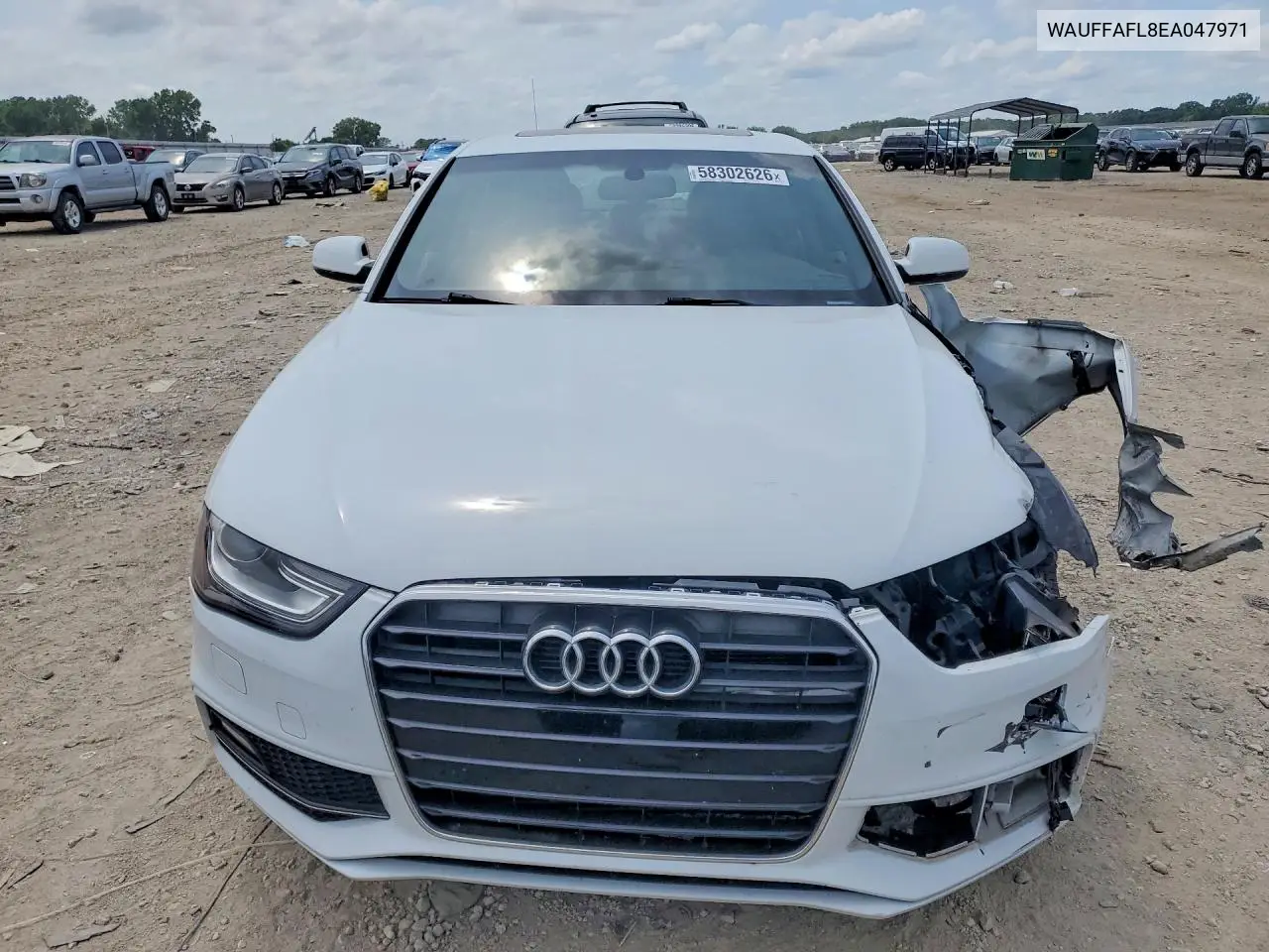 2014 Audi A4 Premium Plus VIN: WAUFFAFL8EA047971 Lot: 58302626