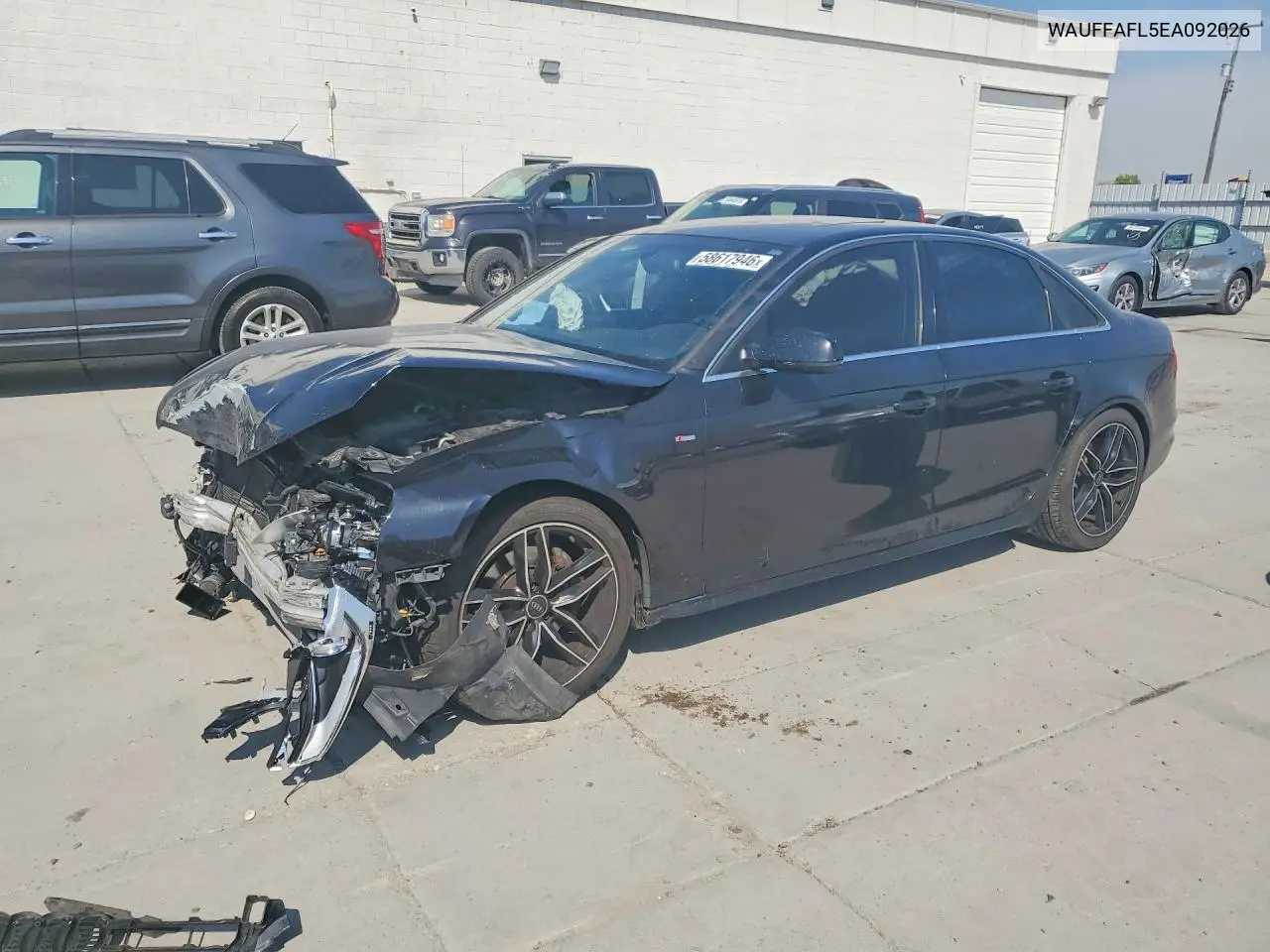 2014 Audi A4 Premium Plus VIN: WAUFFAFL5EA092026 Lot: 58617946