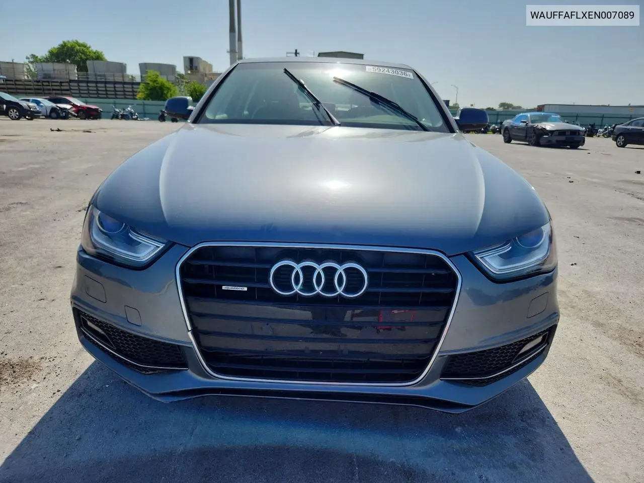 2014 Audi A4 Premium Plus VIN: WAUFFAFLXEN007089 Lot: 59243036
