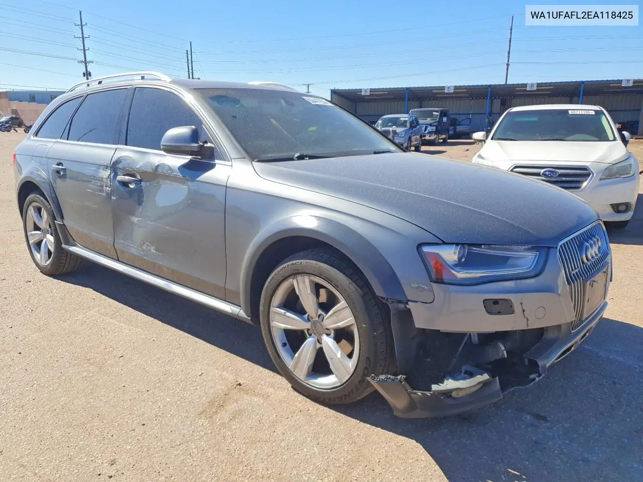 2014 Audi A4 Allroad Premium Plus VIN: WA1UFAFL2EA118425 Lot: 60447236