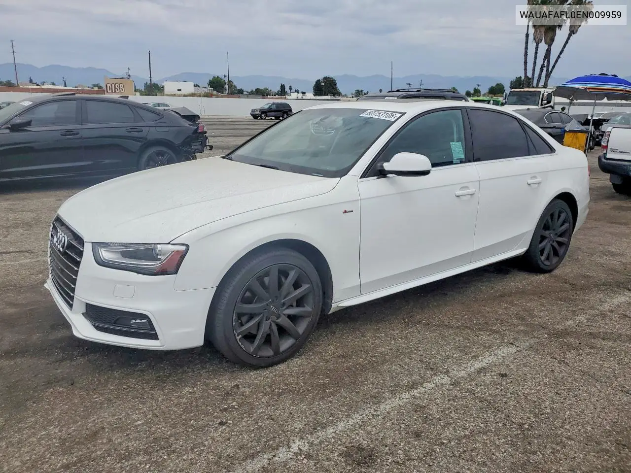 2014 Audi A4 Premium VIN: WAUAFAFL0EN009959 Lot: 60753106
