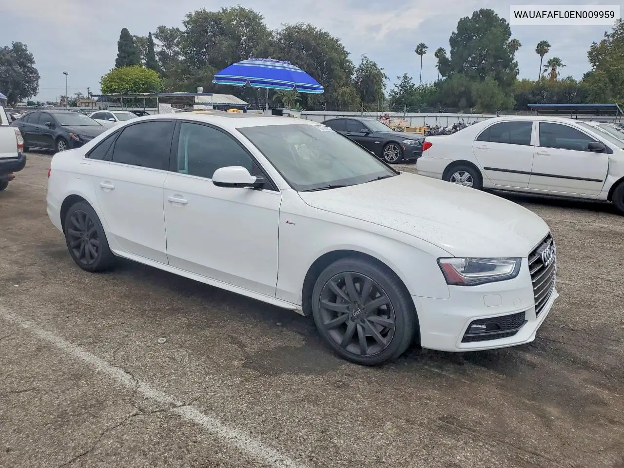 2014 Audi A4 Premium VIN: WAUAFAFL0EN009959 Lot: 60753106