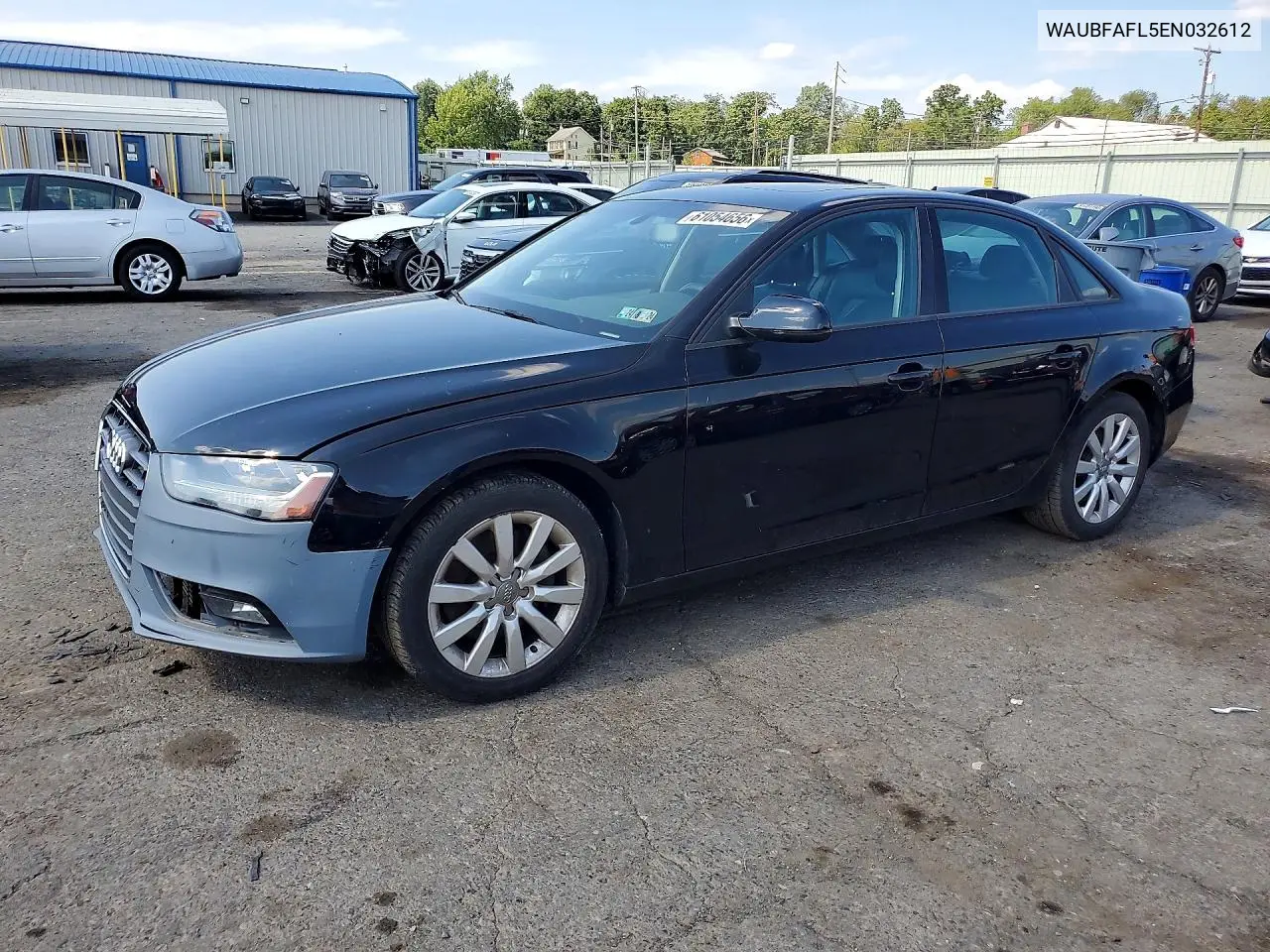 2014 Audi A4 Premium VIN: WAUBFAFL5EN032612 Lot: 61054656