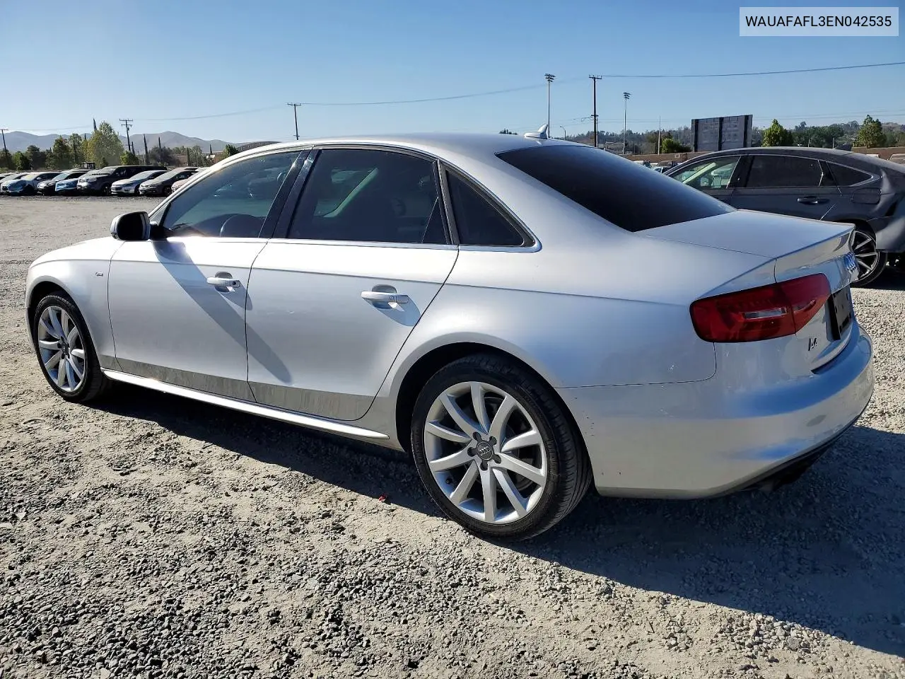 2014 Audi A4 Premium VIN: WAUAFAFL3EN042535 Lot: 61183636