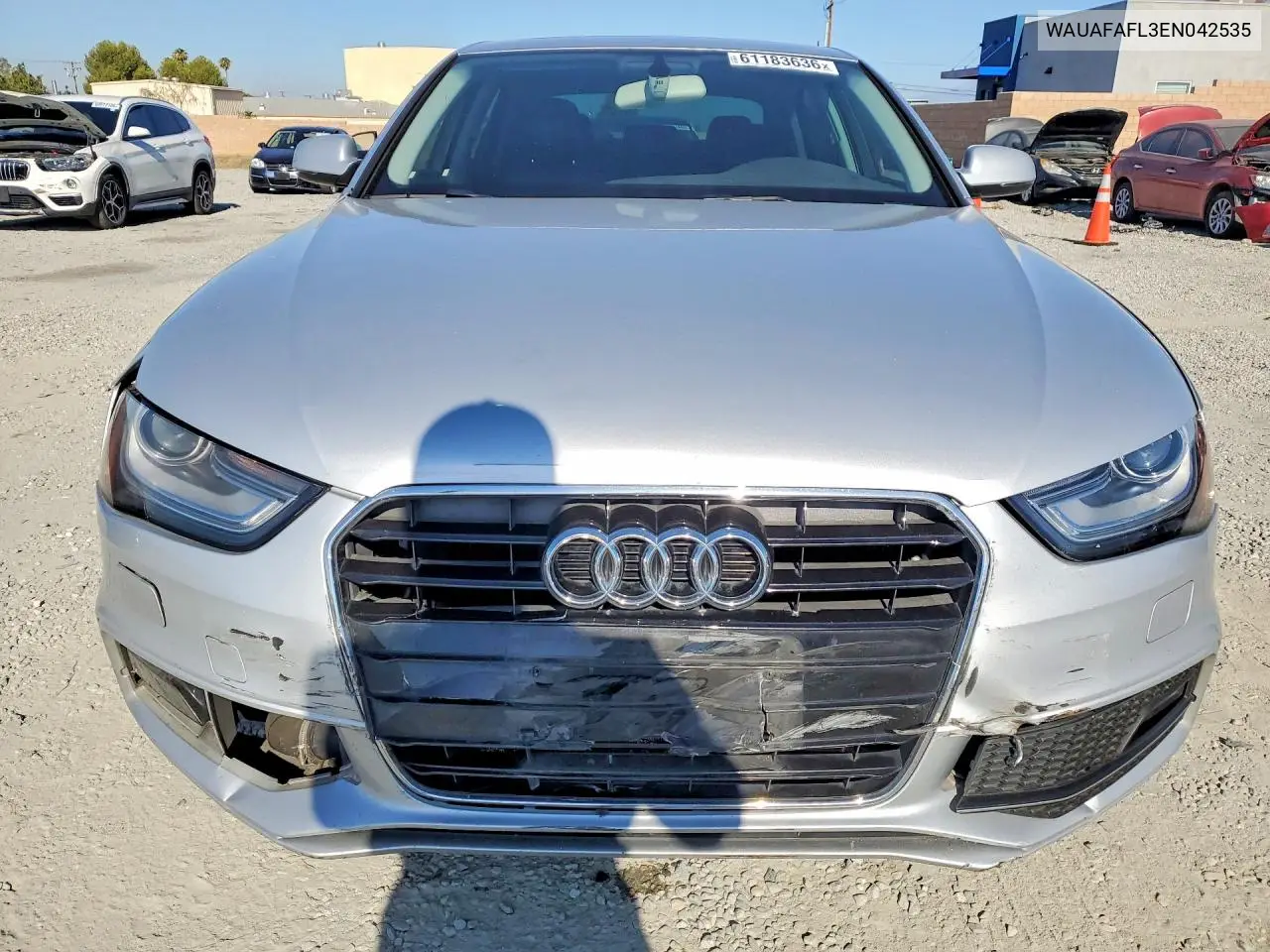 2014 Audi A4 Premium VIN: WAUAFAFL3EN042535 Lot: 61183636