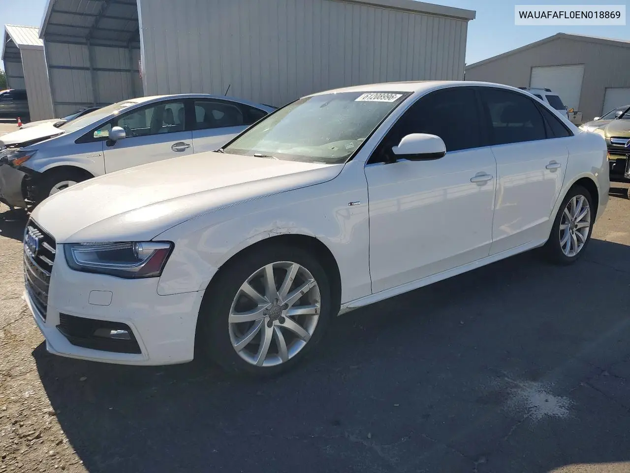 2014 Audi A4 Premium VIN: WAUAFAFL0EN018869 Lot: 61208996