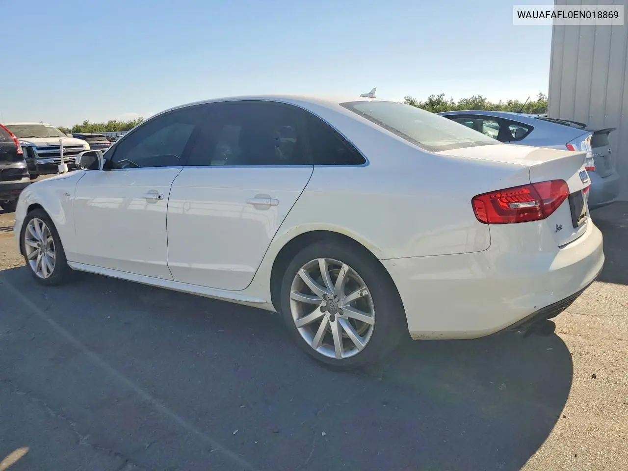 2014 Audi A4 Premium VIN: WAUAFAFL0EN018869 Lot: 61208996