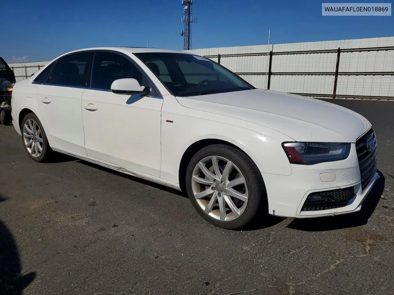 2014 Audi A4 Premium VIN: WAUAFAFL0EN018869 Lot: 61208996