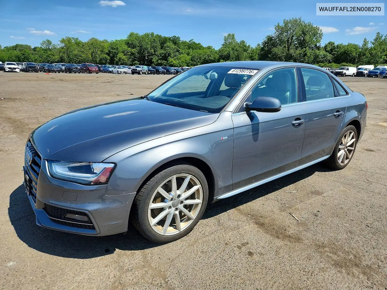 2014 Audi A4 Premium Plus VIN: WAUFFAFL2EN008270 Lot: 61299776