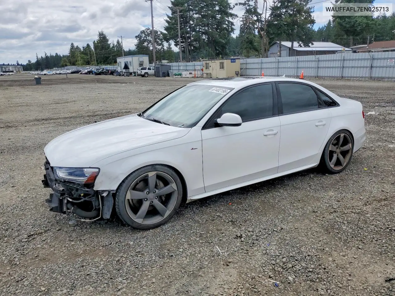 2014 Audi A4 Premium Plus VIN: WAUFFAFL7EN025713 Lot: 61402196