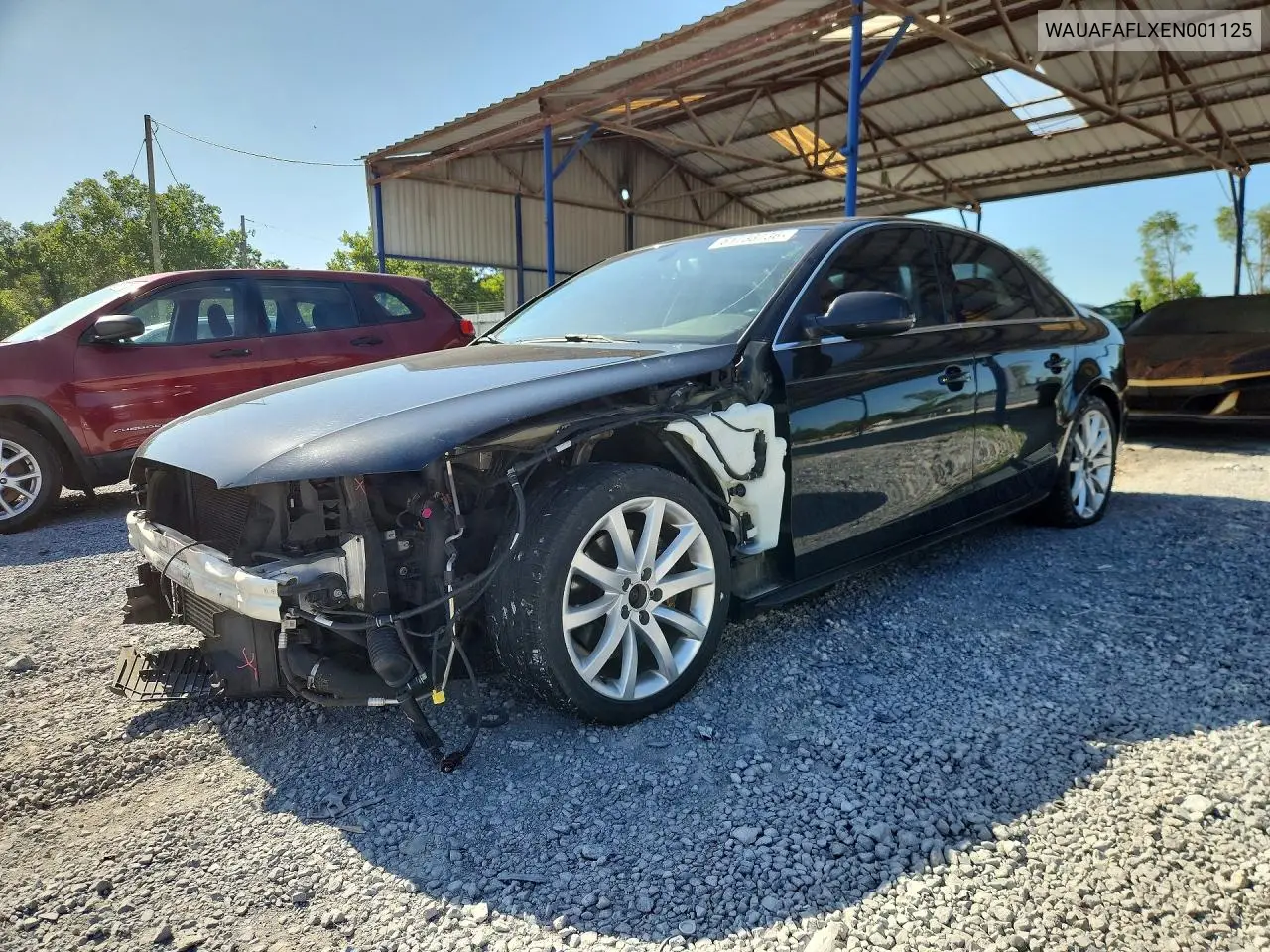 2014 Audi A4 Premium VIN: WAUAFAFLXEN001125 Lot: 61733736