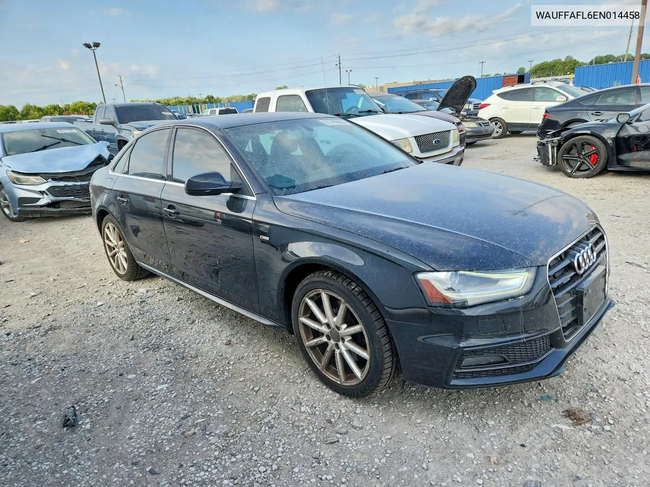 2014 Audi A4 Premium Plus VIN: WAUFFAFL6EN014458 Lot: 61789986