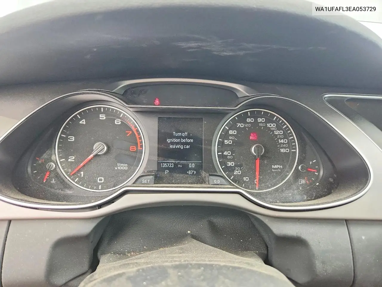 2014 Audi A4 Allroad Premium Plus VIN: WA1UFAFL3EA053729 Lot: 62021296