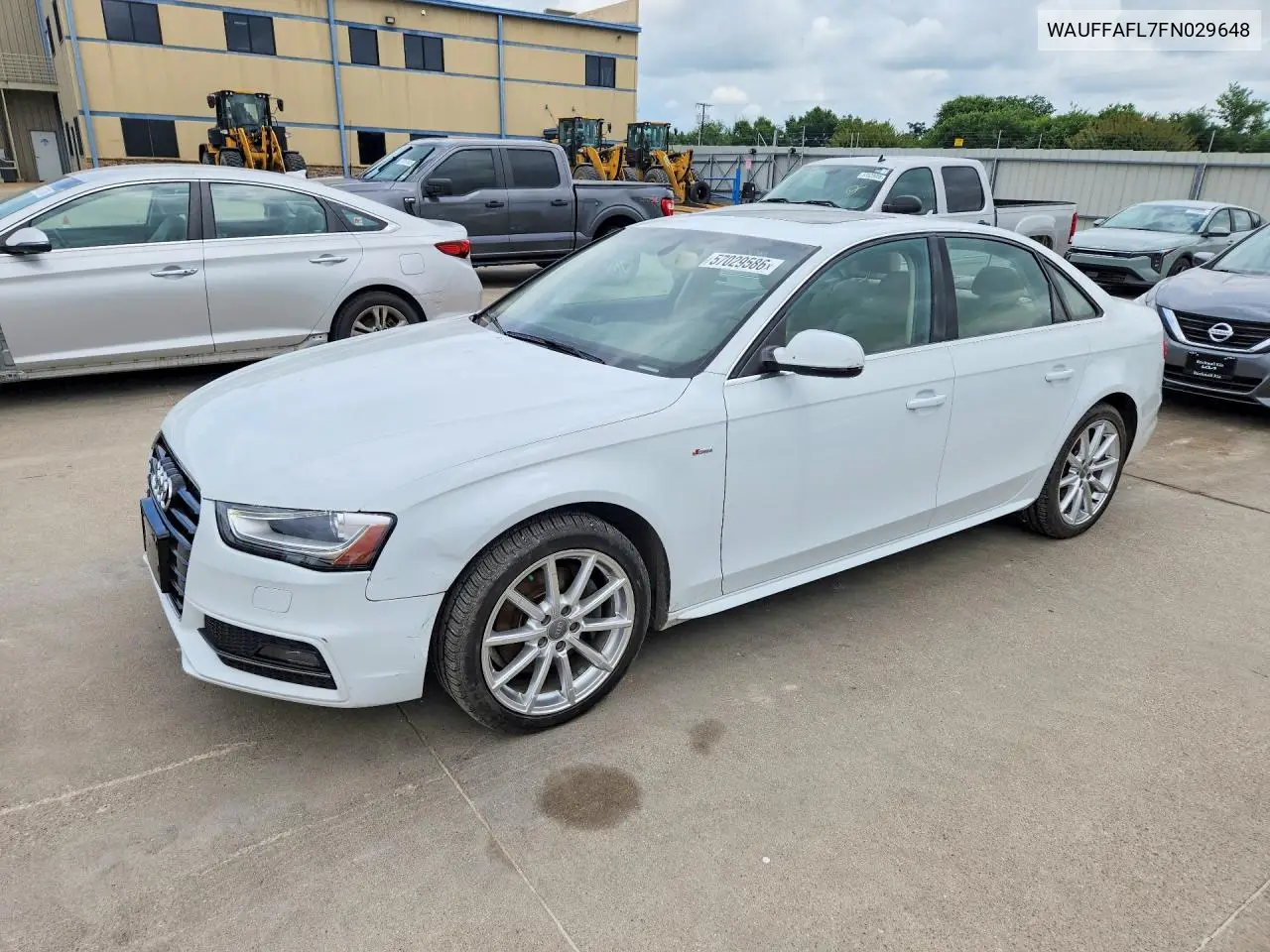 2015 Audi A4 Premium Plus VIN: WAUFFAFL7FN029648 Lot: 57029586