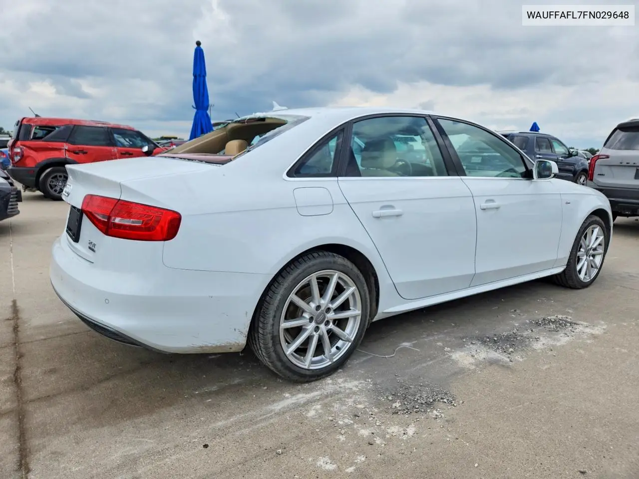 2015 Audi A4 Premium Plus VIN: WAUFFAFL7FN029648 Lot: 57029586