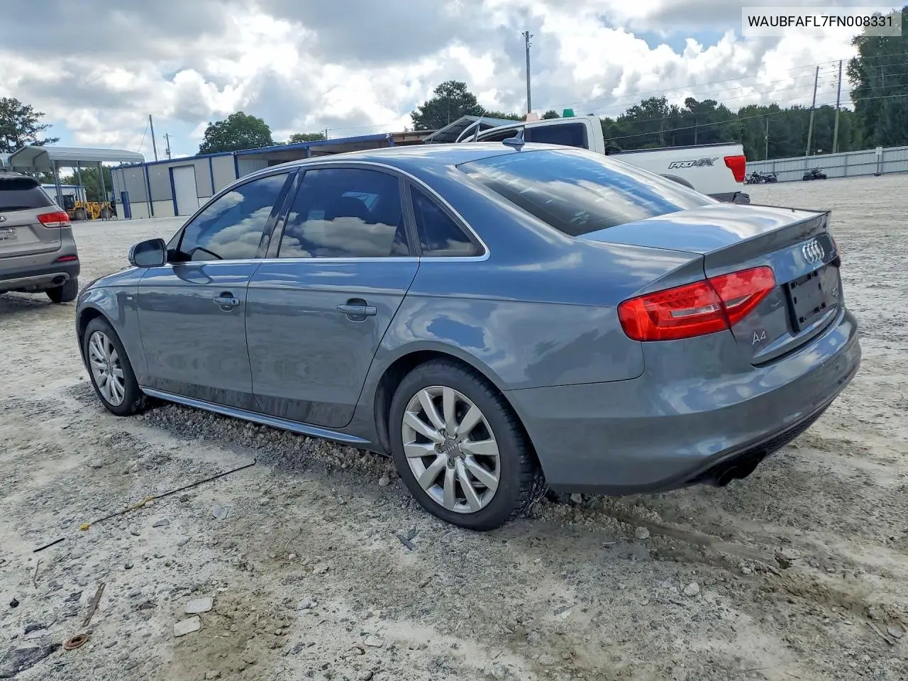 2015 Audi A4 Premium VIN: WAUBFAFL7FN008331 Lot: 61087666