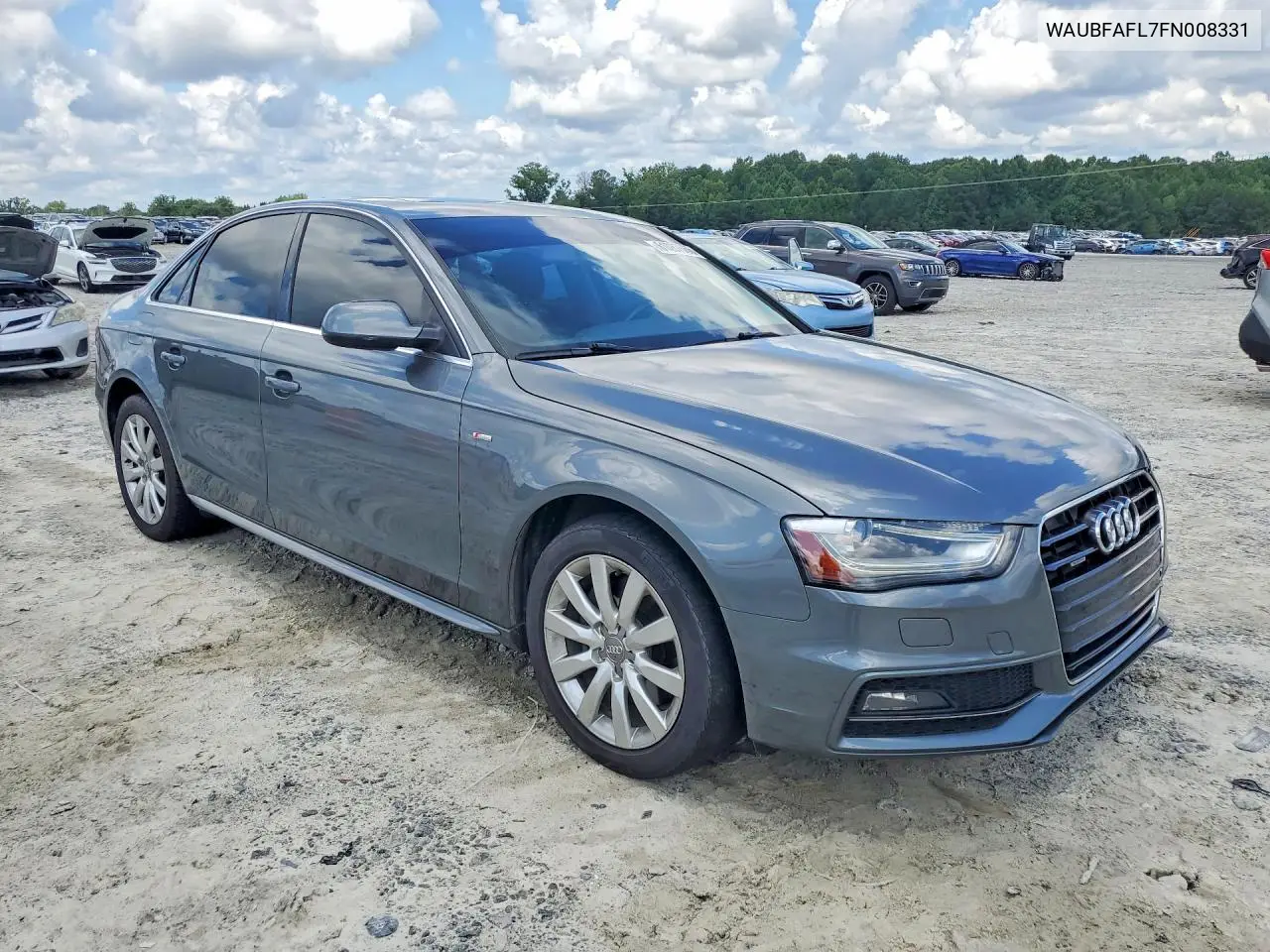 2015 Audi A4 Premium VIN: WAUBFAFL7FN008331 Lot: 61087666