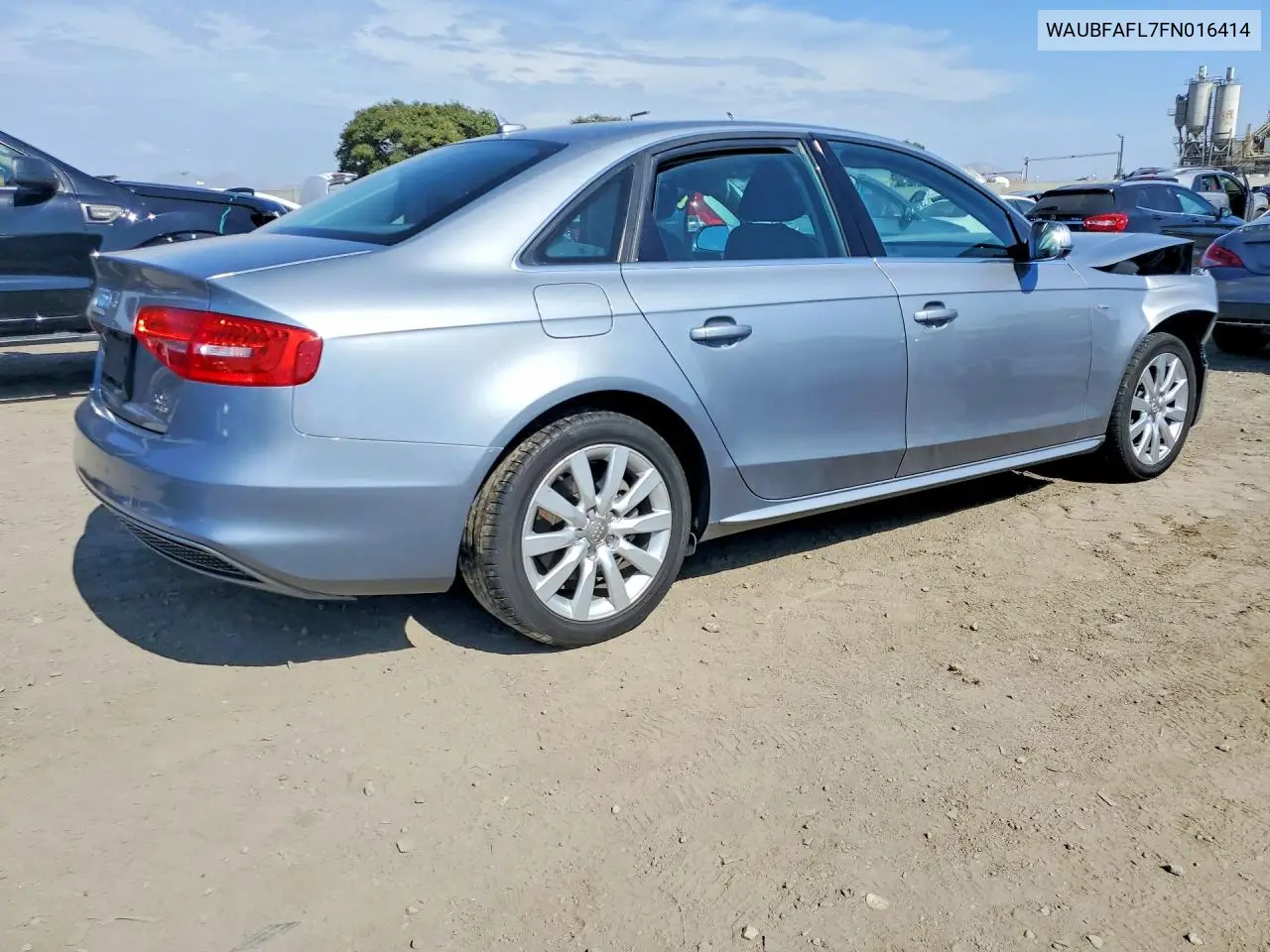 2015 Audi A4 Premium VIN: WAUBFAFL7FN016414 Lot: 61562236