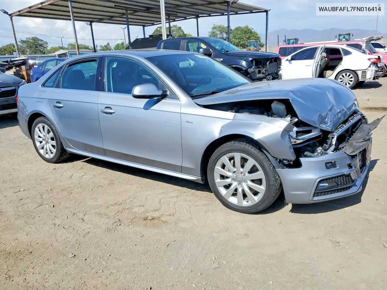 2015 Audi A4 Premium VIN: WAUBFAFL7FN016414 Lot: 61562236