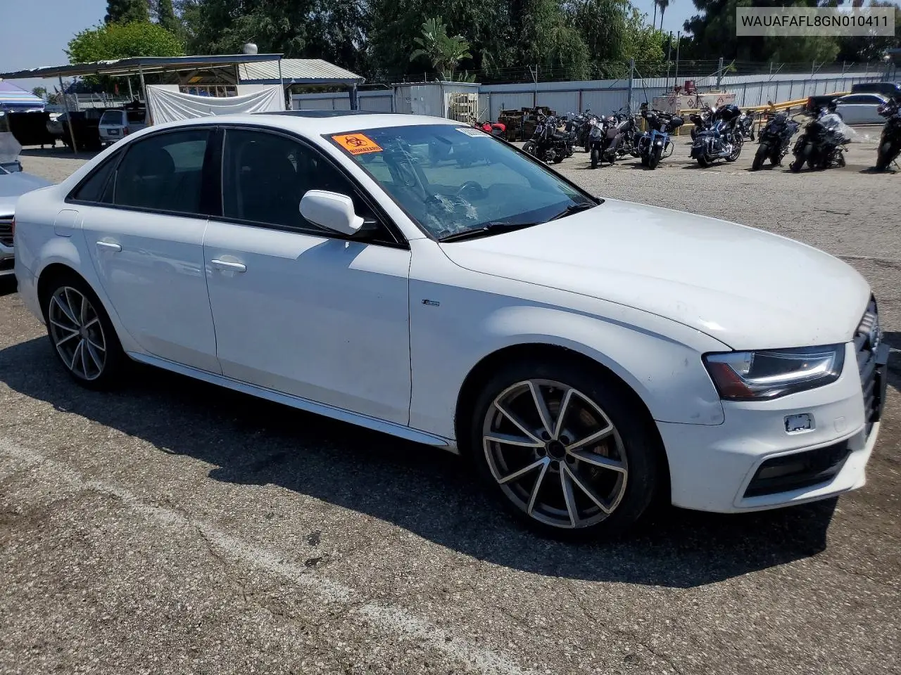 WAUAFAFL8GN010411 2016 Audi A4 Premium S-Line