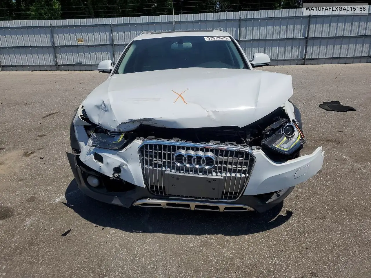 2016 Audi A4 Allroad Premium Plus VIN: WA1UFAFLXGA015188 Lot: 53978986