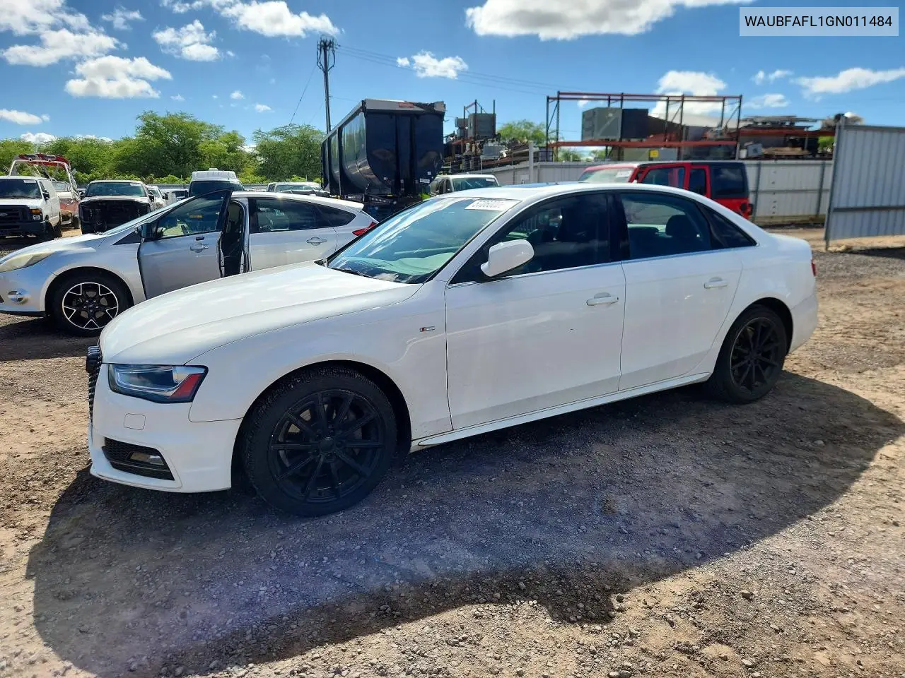 2016 Audi A4 Premium S-Line VIN: WAUBFAFL1GN011484 Lot: 57060006