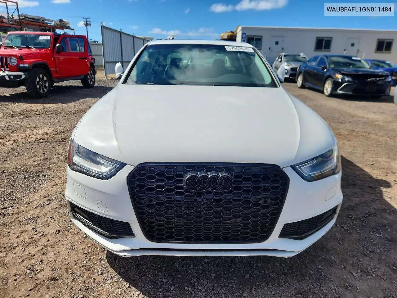 2016 Audi A4 Premium S-Line VIN: WAUBFAFL1GN011484 Lot: 57060006