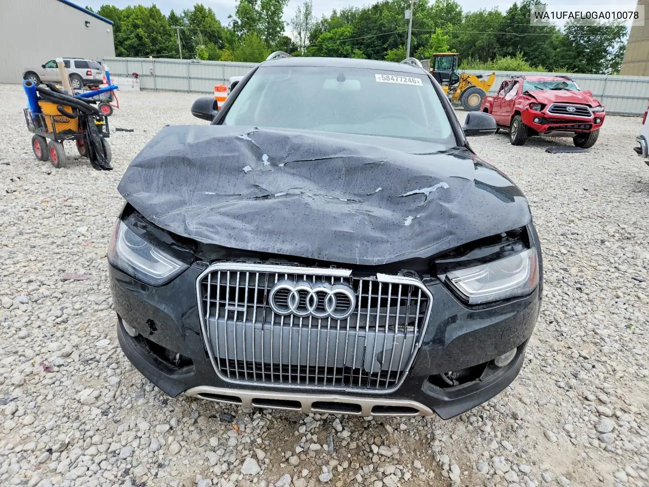 2016 Audi A4 Allroad Premium Plus VIN: WA1UFAFL0GA010078 Lot: 58477246