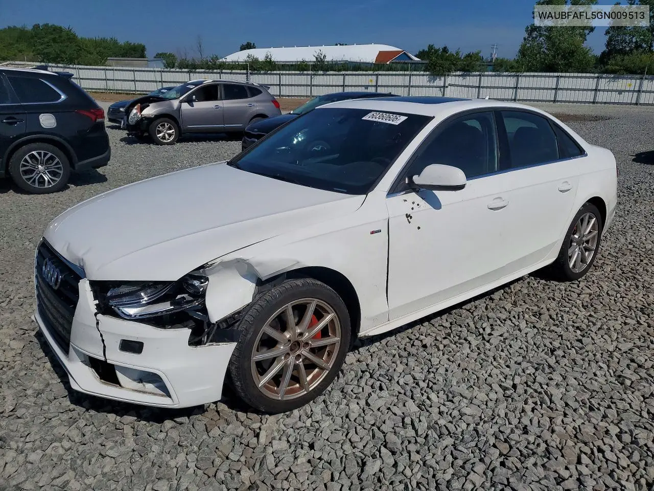 2016 Audi A4 Premium S-Line VIN: WAUBFAFL5GN009513 Lot: 60360606