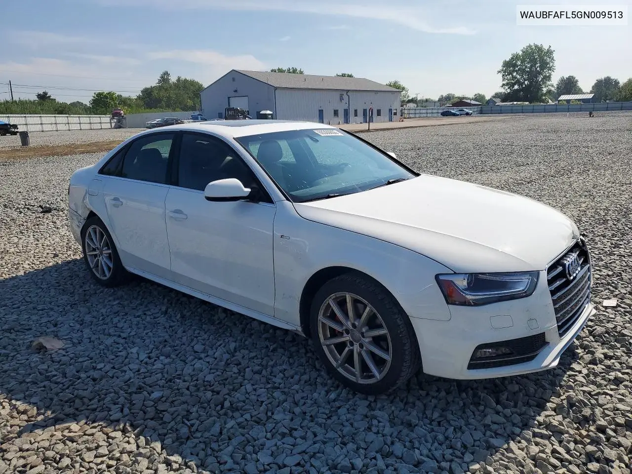 2016 Audi A4 Premium S-Line VIN: WAUBFAFL5GN009513 Lot: 60360606