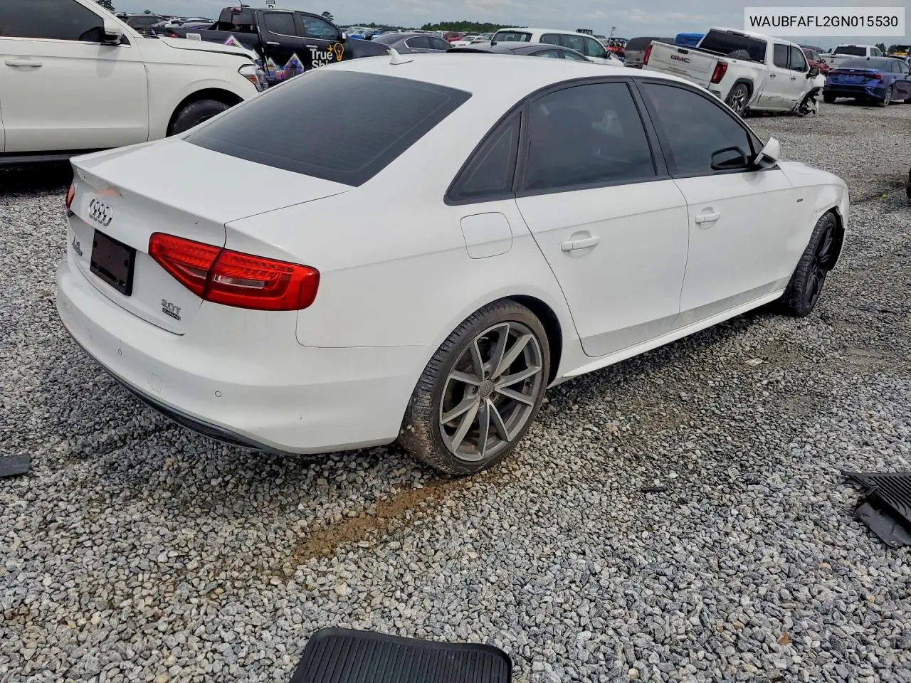2016 Audi A4 Premium S-Line VIN: WAUBFAFL2GN015530 Lot: 60797256