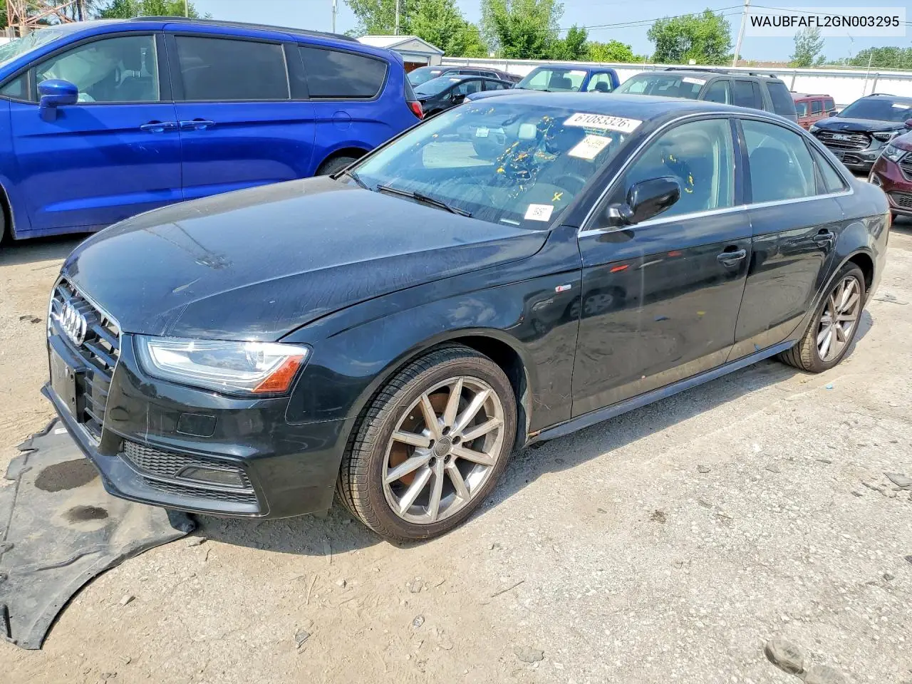 2016 Audi A4 Premium S-Line VIN: WAUBFAFL2GN003295 Lot: 61083326