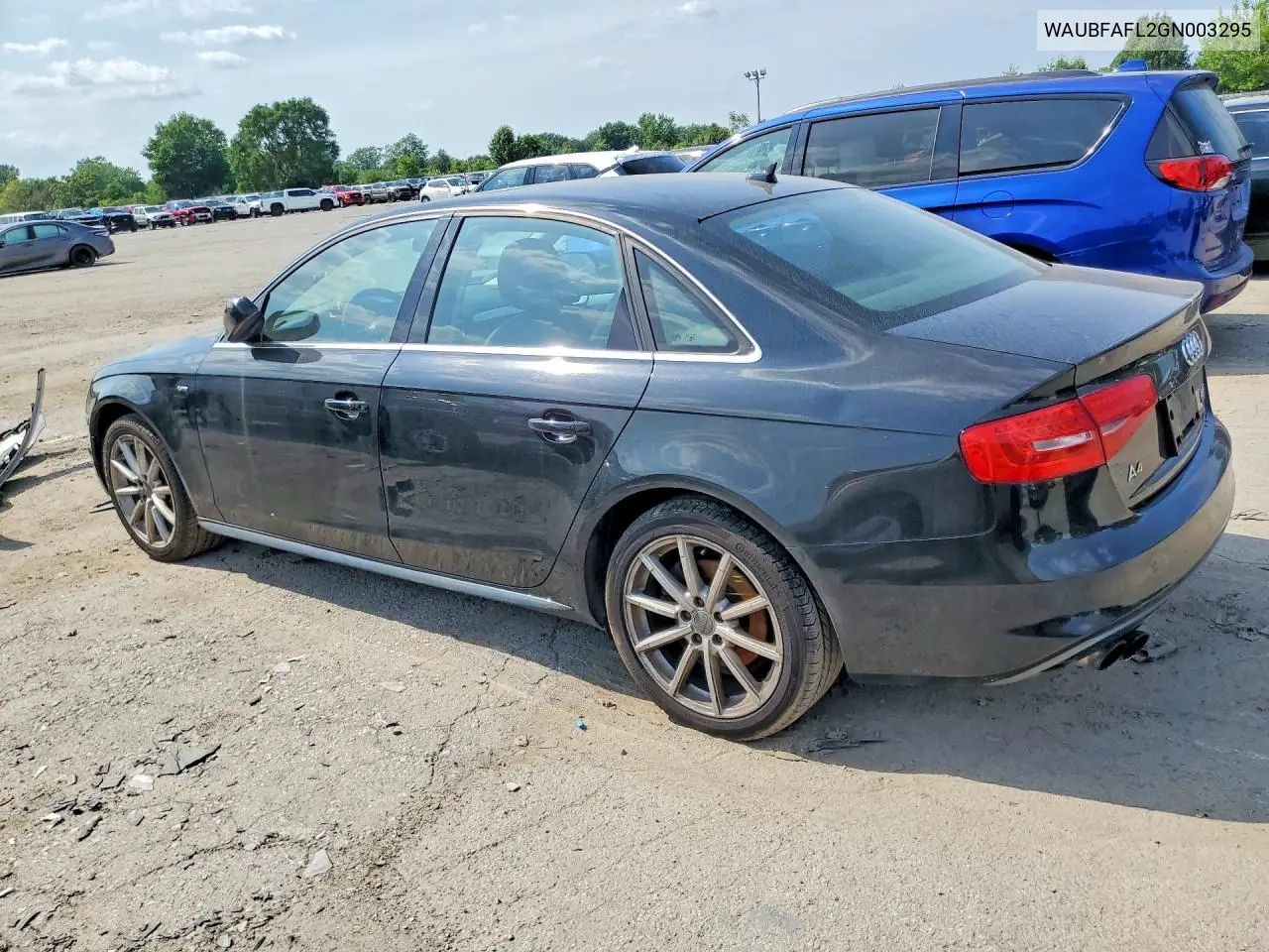2016 Audi A4 Premium S-Line VIN: WAUBFAFL2GN003295 Lot: 61083326