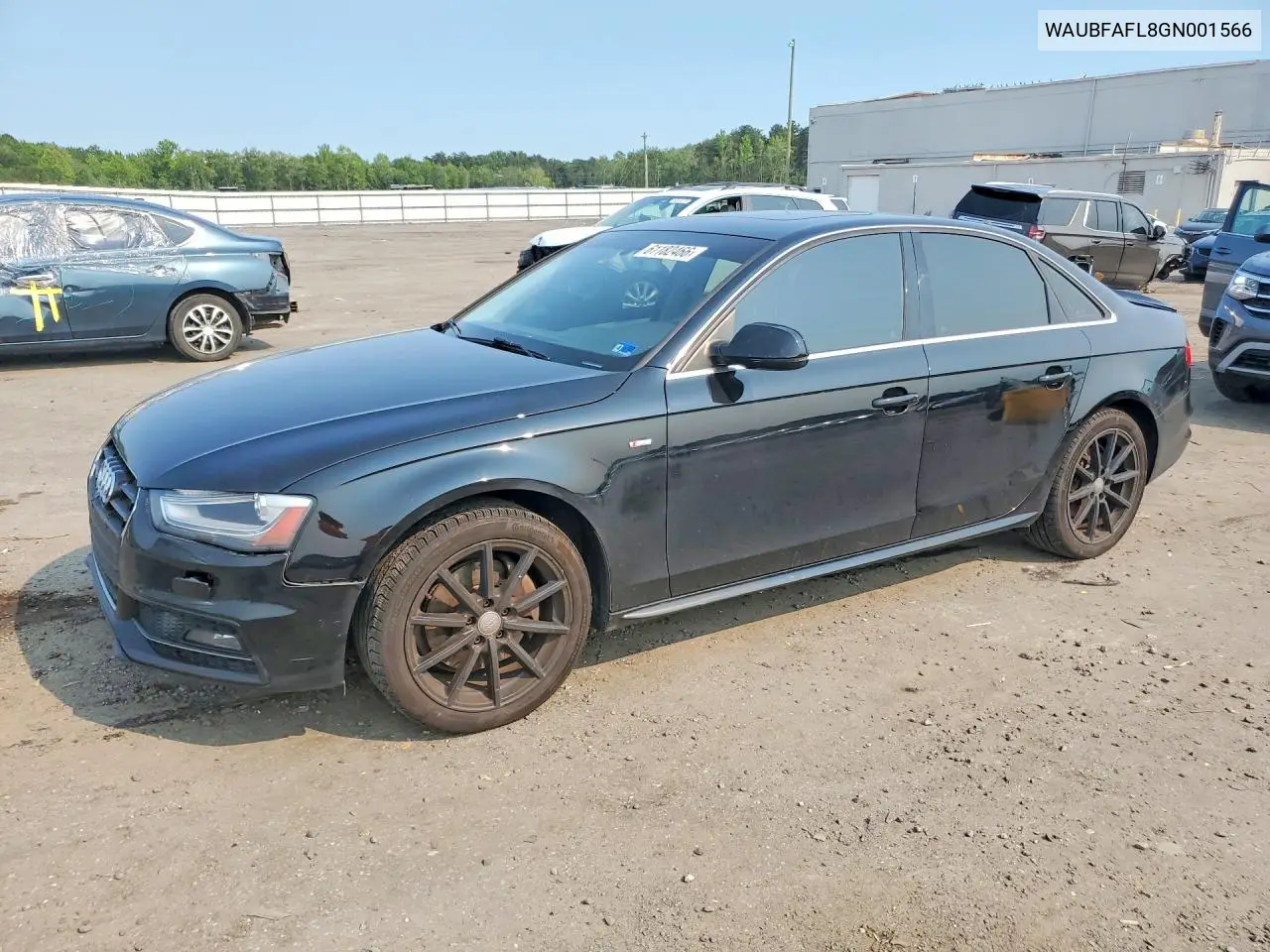 2016 Audi A4 Premium S-Line VIN: WAUBFAFL8GN001566 Lot: 61182466