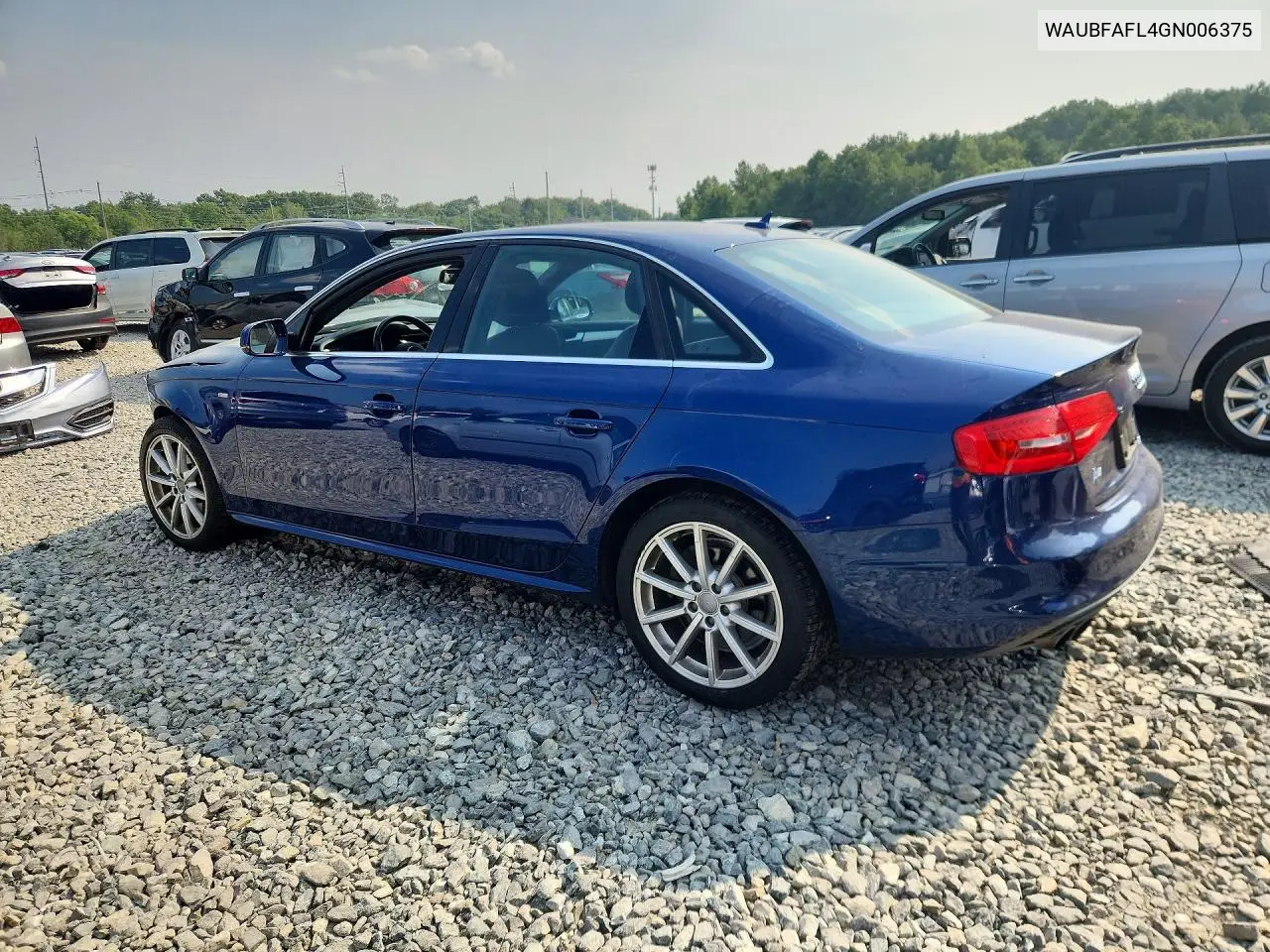 2016 Audi A4 Premium S-Line VIN: WAUBFAFL4GN006375 Lot: 61590996
