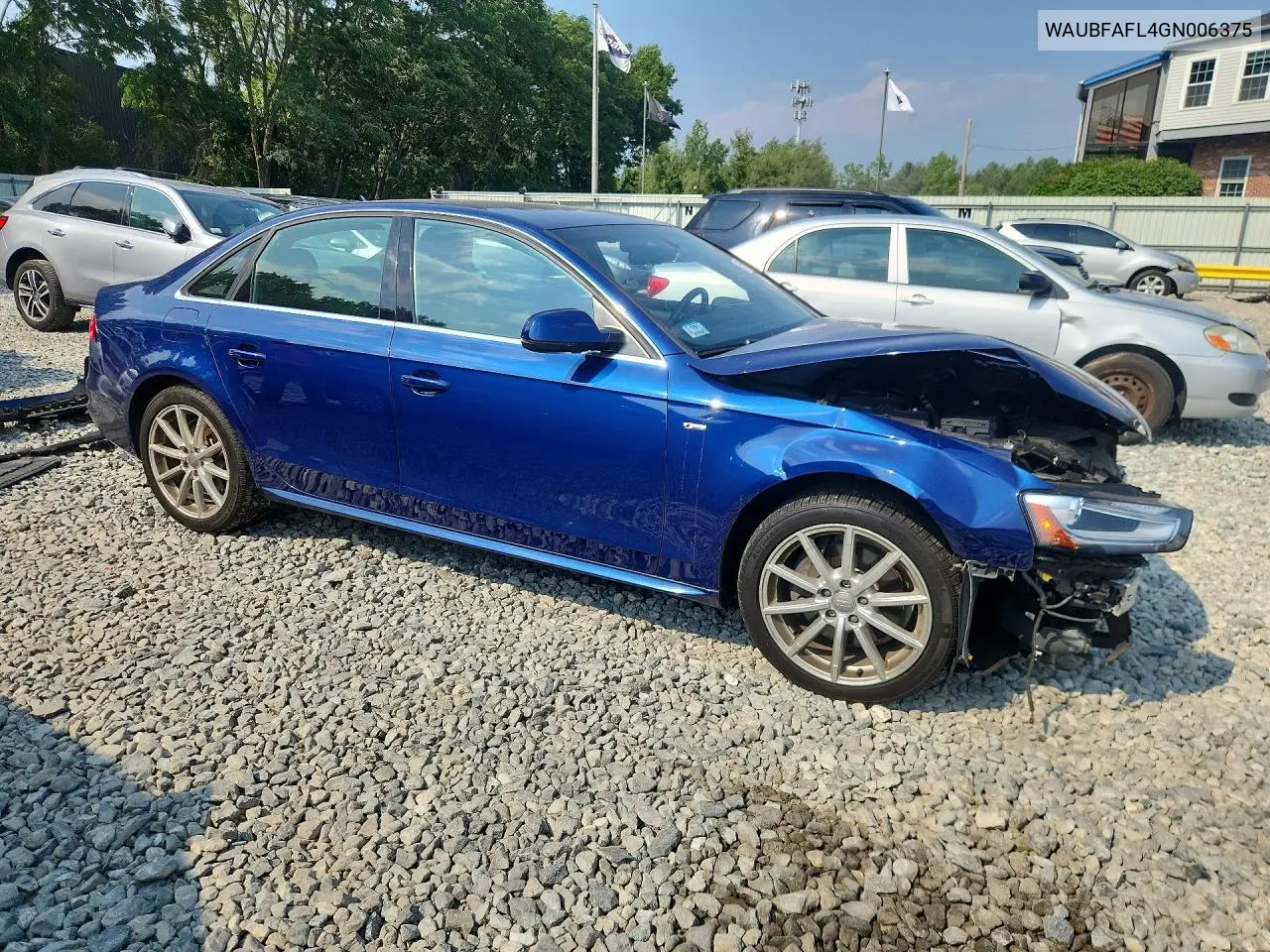 2016 Audi A4 Premium S-Line VIN: WAUBFAFL4GN006375 Lot: 61590996