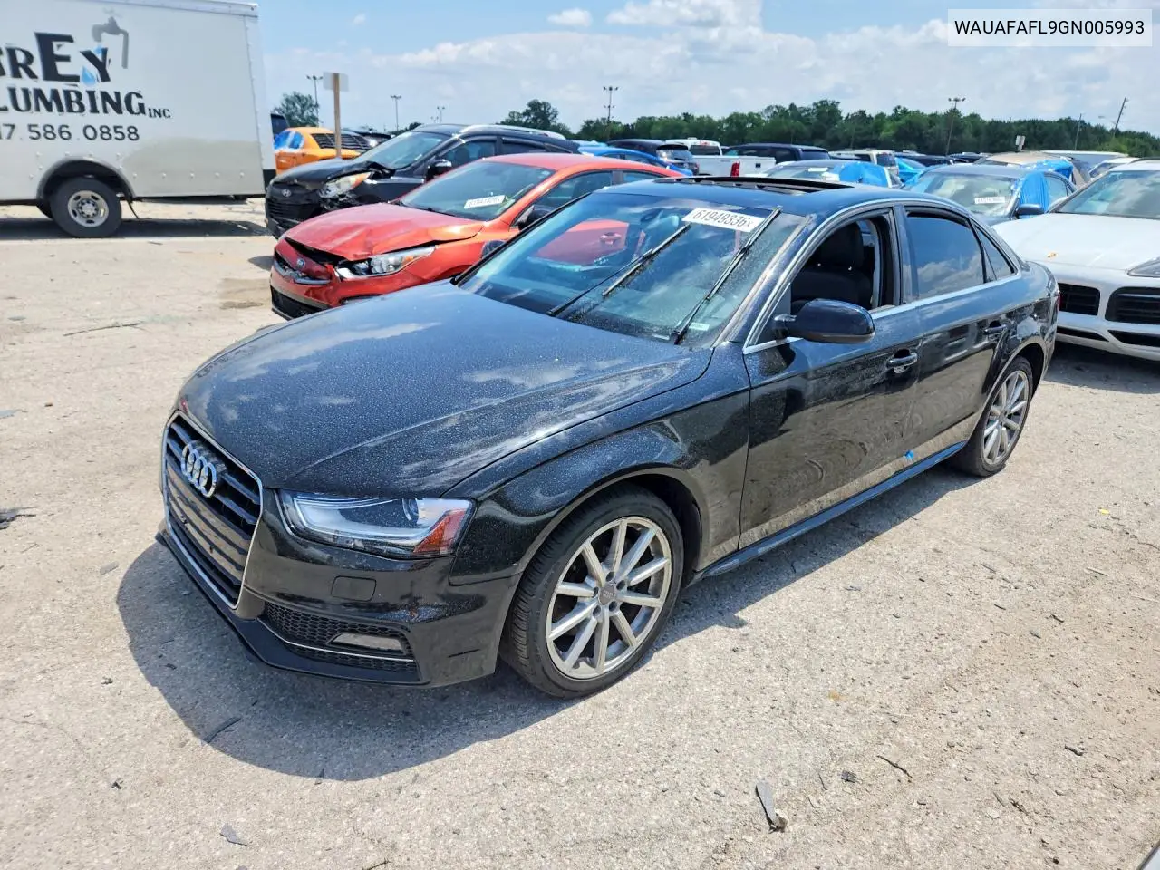 2016 Audi A4 Premium S-Line VIN: WAUAFAFL9GN005993 Lot: 61949336
