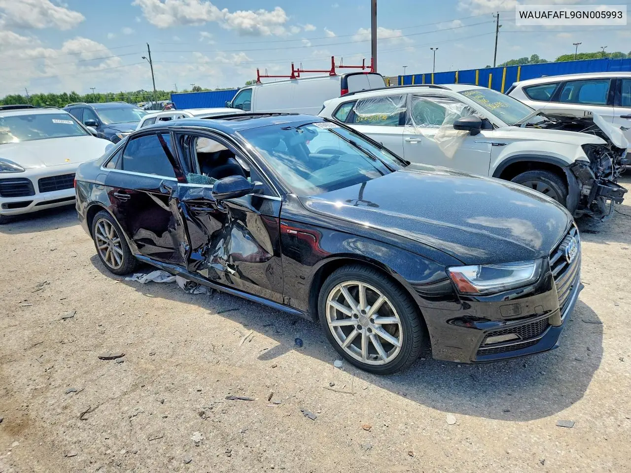2016 Audi A4 Premium S-Line VIN: WAUAFAFL9GN005993 Lot: 61949336